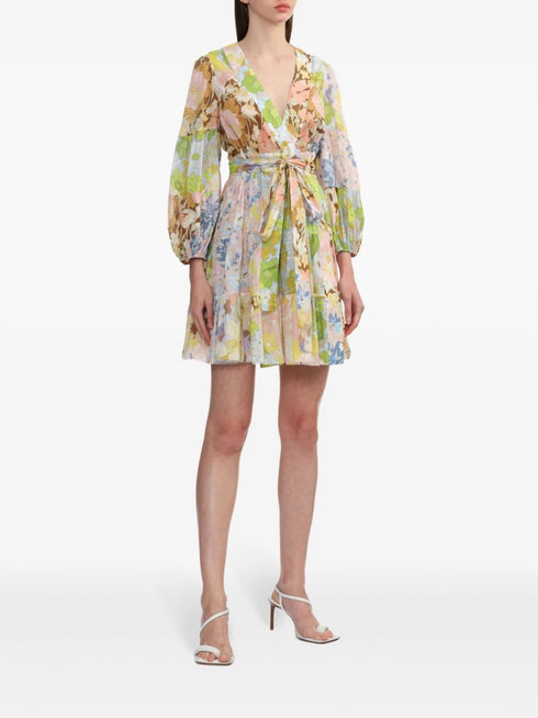 Pop Wrap Mini Dress